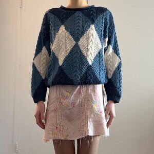 Vintage Hand Knit Boxy Sweater